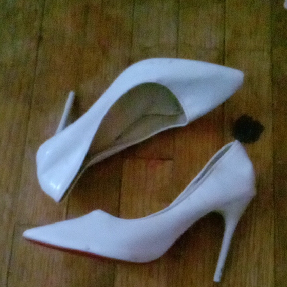 Elegant White Stiletto Heels